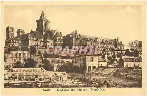 Ansichtskarte AK Caen L'Abbaye aux Dames et l'Hotel Dieu