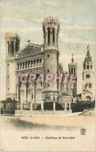 Cartes postales Lyon Basilique de Fourviere