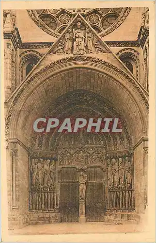 Cartes postales Laon Le Grand Portail de la Cathedrale