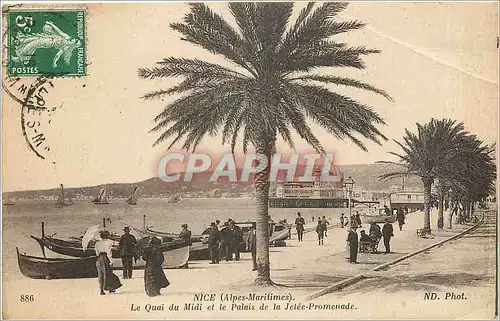 Cartes postales Nice Alpes Maritimes Le Quai du Midi et le Palais de la Jetee Promenade