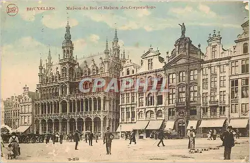 Cartes postales Bruxelles Maison du Roi et Maison des Corporations