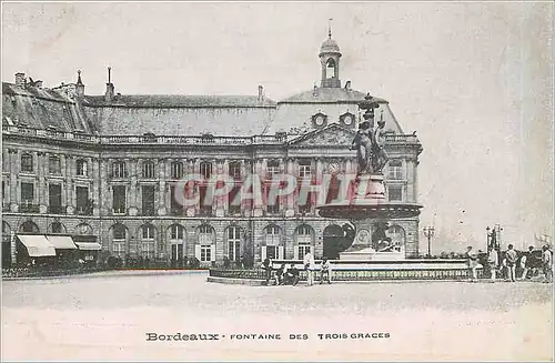 Ansichtskarte AK Bordeaux Fontaine des Trois Graces