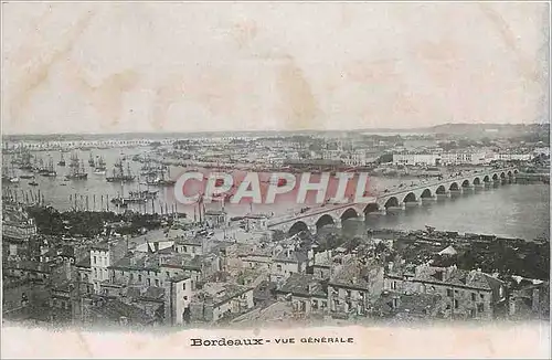 Cartes postales Bordeaux Vue generale