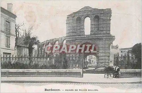 Cartes postales Bordeaux Ruines du Palais Gallien