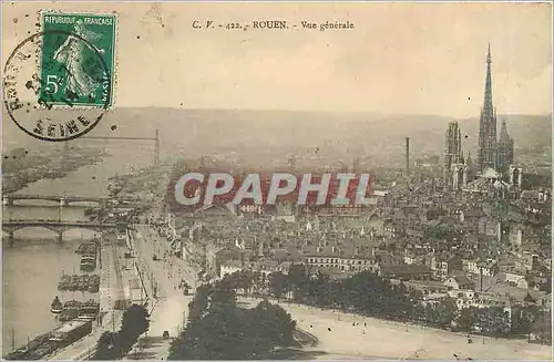 Cartes postales Rouen Vue generale