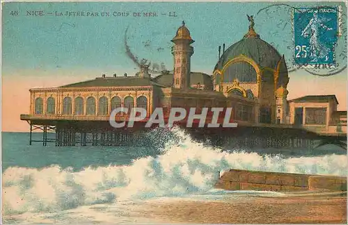 Cartes postales Nice La Jetee par un Coup de Mer