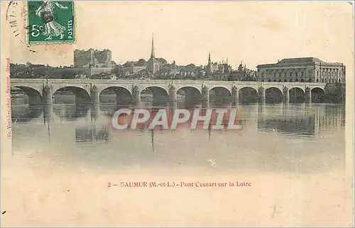 Ansichtskarte AK Saumur M et L Pont Cessart sur la Loire