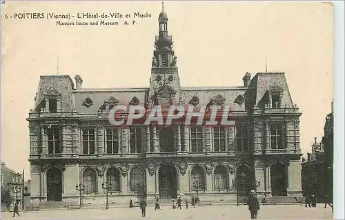 Cartes postales Poitiers Vienne L'Hotel de Ville et Meuse