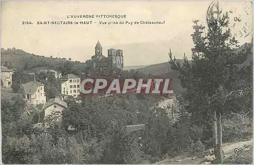 Cartes postales Saint Nectaire le Haut Vue prise du Puy de Chateauneuf