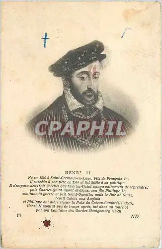 Cartes postales Henri II