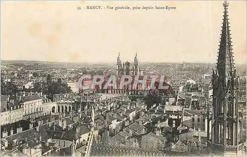 Cartes postales Nancy Vue generale prise depuis Saint Epvre