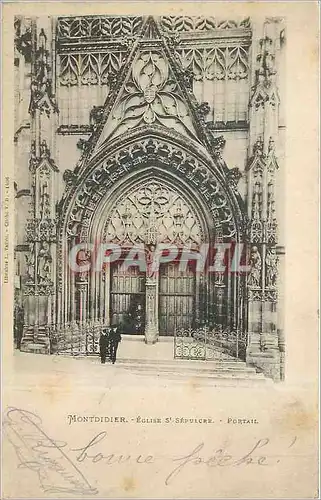 Cartes postales Montdidier Eglise St Sepulcre Portail