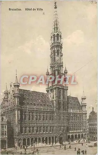 Cartes postales Bruxelles Hotel de Ville