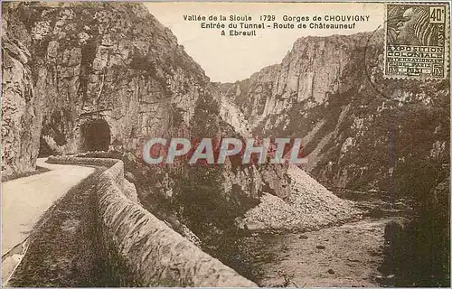 Ansichtskarte AK Vallee de la Sioule Gorges de Chouvigny Entree du Tunnel