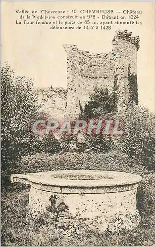 Cartes postales Vallee de Chevreuse Chateau de la Madeleine