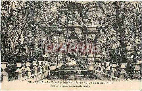 Cartes postales Paris La Fontaine Medicis Jardin du Luxembourg