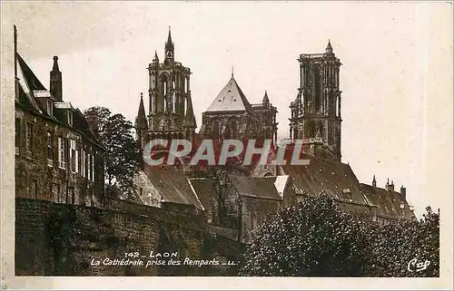 Cartes postales Laon La Cathedrale prise des Remparts