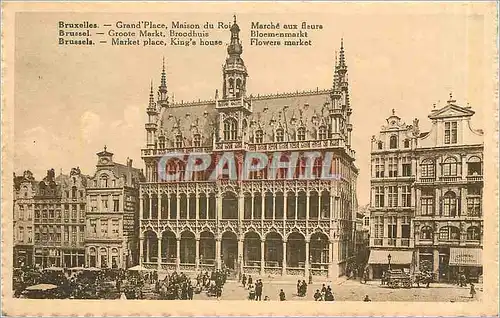 Cartes postales Bruxelles Grand Place Maison du Roi