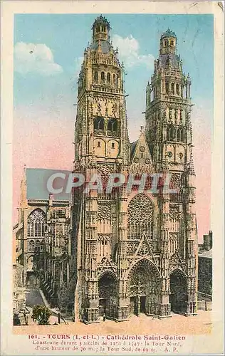 Cartes postales Tours Cathedrale Saint Galien