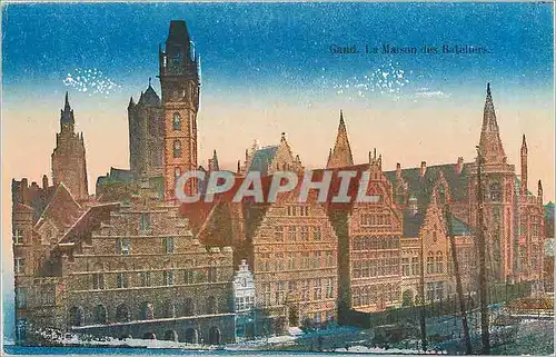 Cartes postales Gand La Maison des Bateliers