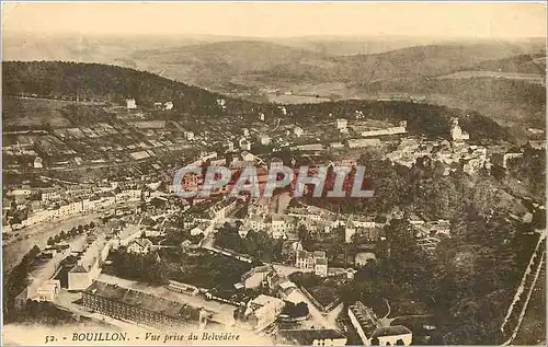 Cartes postales Bouillon Vue prise du Belvedere
