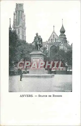 Cartes postales Anvers Statue de Rubens