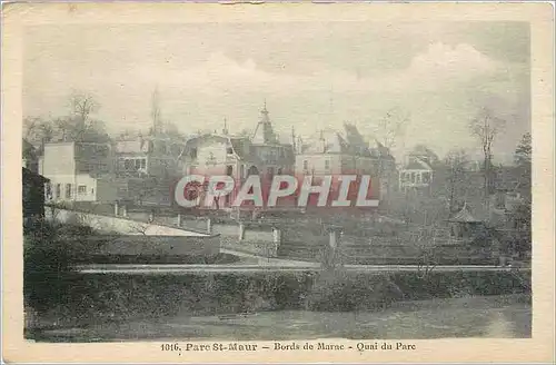 Cartes postales Parc st Maur Bords de Marne Quai du Parc
