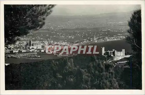 Cartes postales Mallorca Baleares Palma Vista panoramica con el Castillo de Bellver