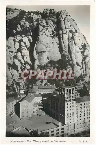 Cartes postales Montserrat Vista general dei Santuario