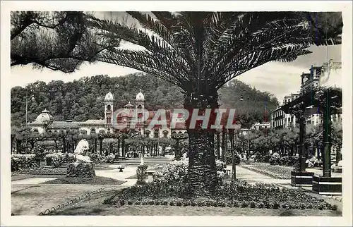 Ansichtskarte AK San Sebastian Jardins et Hotel de Ville