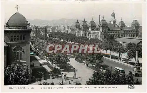 Cartes postales Barcelona Salo de Sant Joan Salon de San Juan Salon de Saint Jean