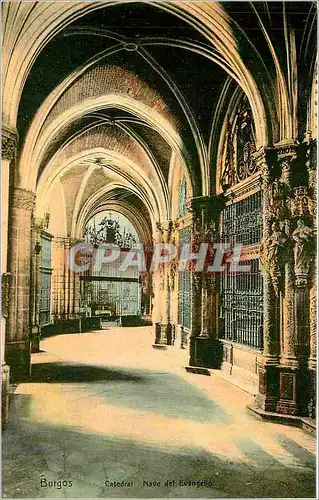 Cartes postales Burgos Catedral Nave del Evangello