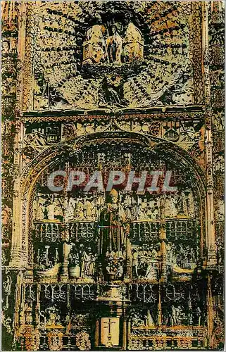 Ansichtskarte AK Burgos Catedral Retablo del Altar mayor de San Nicolas