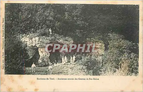 Ansichtskarte AK Environs de Toul Ancienne entree des Grottes de Ste Reine