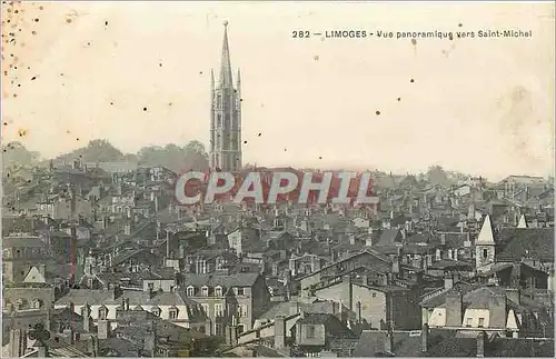 Cartes postales Limoges Vue panoramique vers Saint Michel