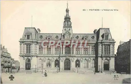 Cartes postales Poitiers L'Hotel de Ville