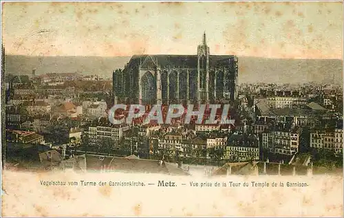 Cartes postales Metz Vue prise de la Tour du Temple de la Garnison