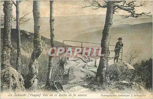 Cartes postales La Schlucht Vosges Vue de la Roche de la source