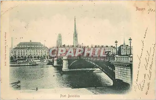 Ansichtskarte AK Rouen Pont Boieldieu