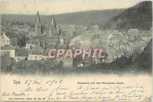 Cartes postales Spa Panorama pris des Montagnes russes