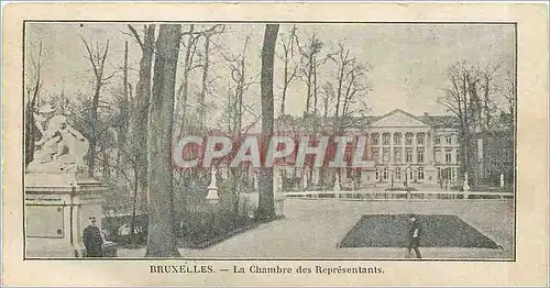 Cartes postales Bruxelles La Chambre des Representants