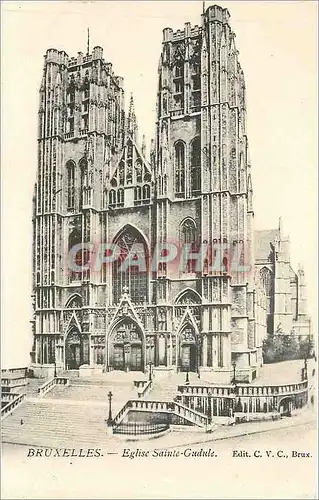 Cartes postales Bruxelles Eglise Sainte Gudule