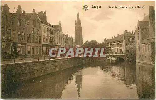 Ansichtskarte AK Bruges Quai du Rosaire vers le Dyver