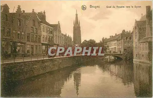 Cartes postales Bruges Quai du Rosaire vers le Dyver