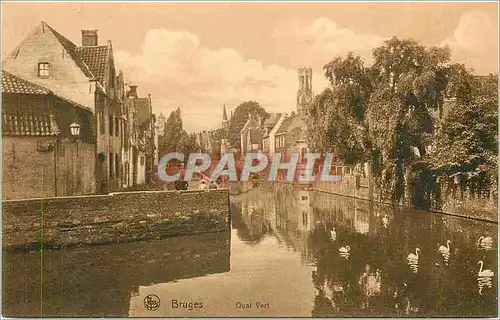 Cartes postales Bruges Quai Vert