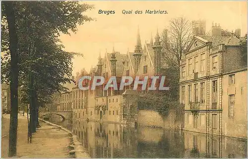 Ansichtskarte AK Bruges Quai des Marbriers