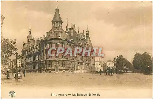 Cartes postales Anvers La Banque Nationale