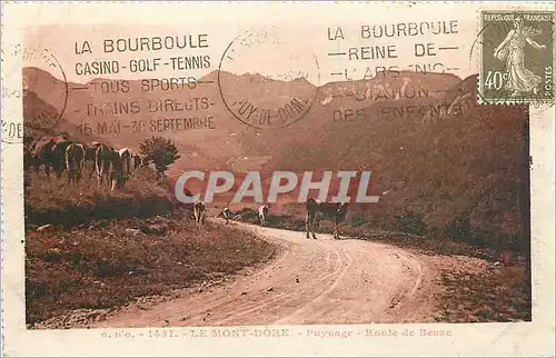 Cartes postales Le Mont Dore Paysage Route de Besse