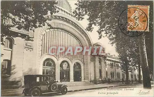 Cartes postales Vichy Etablissement Thermal Entree Principale Automobile