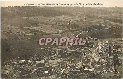 Ansichtskarte AK Chevreuse Vue Generale de Chevreuse prise du Chateau de la Madeleine